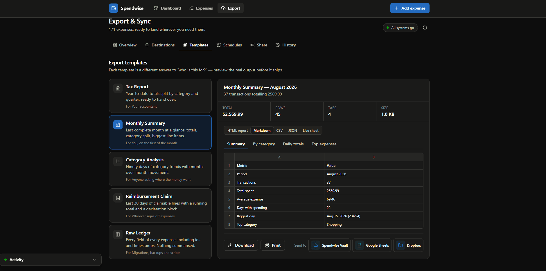 Spendwise: screenshot 5